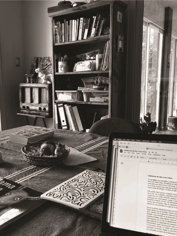 Espacio de trabajo donde se fomenta la lectura en casa